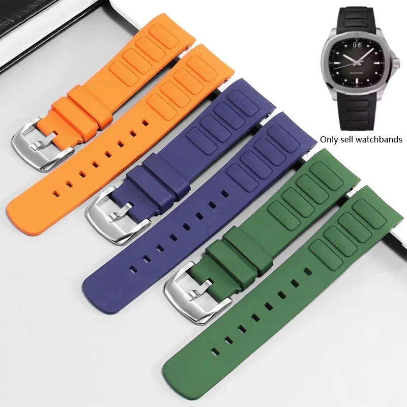 الأصلي منحني الرجال حزام ساعة مطاطي ل ميدو جديد Multifort TV M049.526 الرياضة حزام الساعات الإفراج السريع الأخضر الأزرق حزام سيليكون