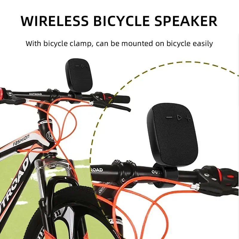 Portable Outdoor Sports Audio Mountain Bike Riding Subwoofer Waterproof Bluetooth Speaker Shocking Sound Quality Loud Volume