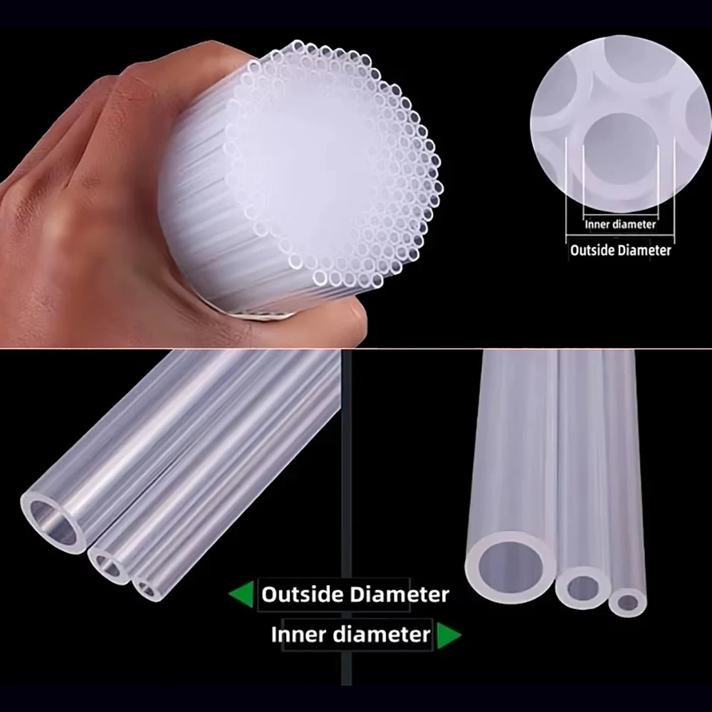 100pcs Various PP Pipe Polypropylene Plastic Pipe PP Hard Pipe Hollow Pipe Neutral Pen Transparent Ming Pen Core Oil Tube