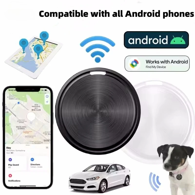 

Bluetooth Car Mini Tracker for Android Key Wallet Bags Finder With Google Find My Device App Keys Finder for Pet Locator