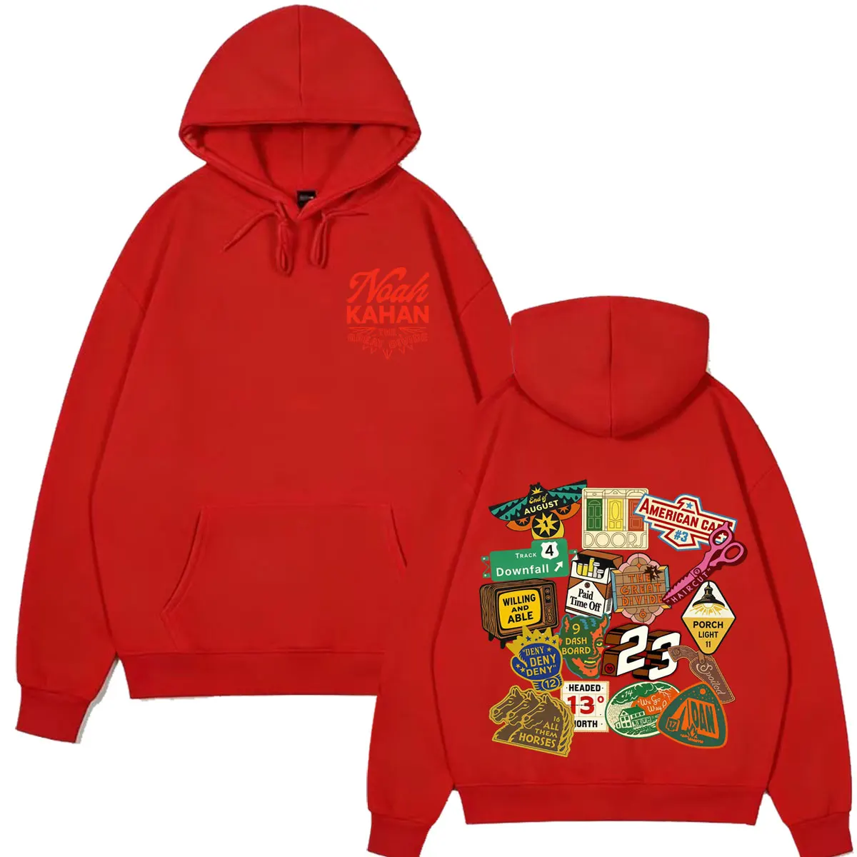 Noah Kahan The Great Divide Tour 2026 Grafik-Hoodie für Herren und Damen, Vintage-Pullover, Langarm, lockerer Schnitt, lässiger Hip-Hop-Sweatshirt – Detail 7