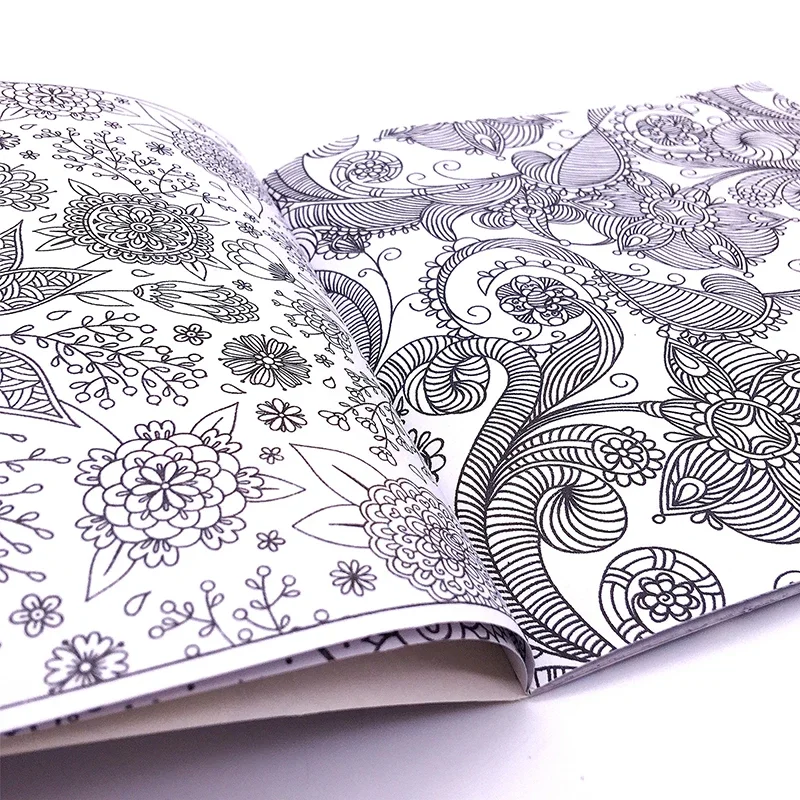 Imagem -05 - Mandalas Aliviar o Stress Kill Book para Crianças e Adultos Flower Coloring Book Graffiti Painting Drawing Art Book Livros