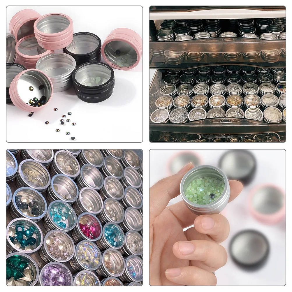 

6Pcs Lightweight Bead Storage Cases Moisture Resistant Craft Containers for Bead Sorting Nail Art Storage