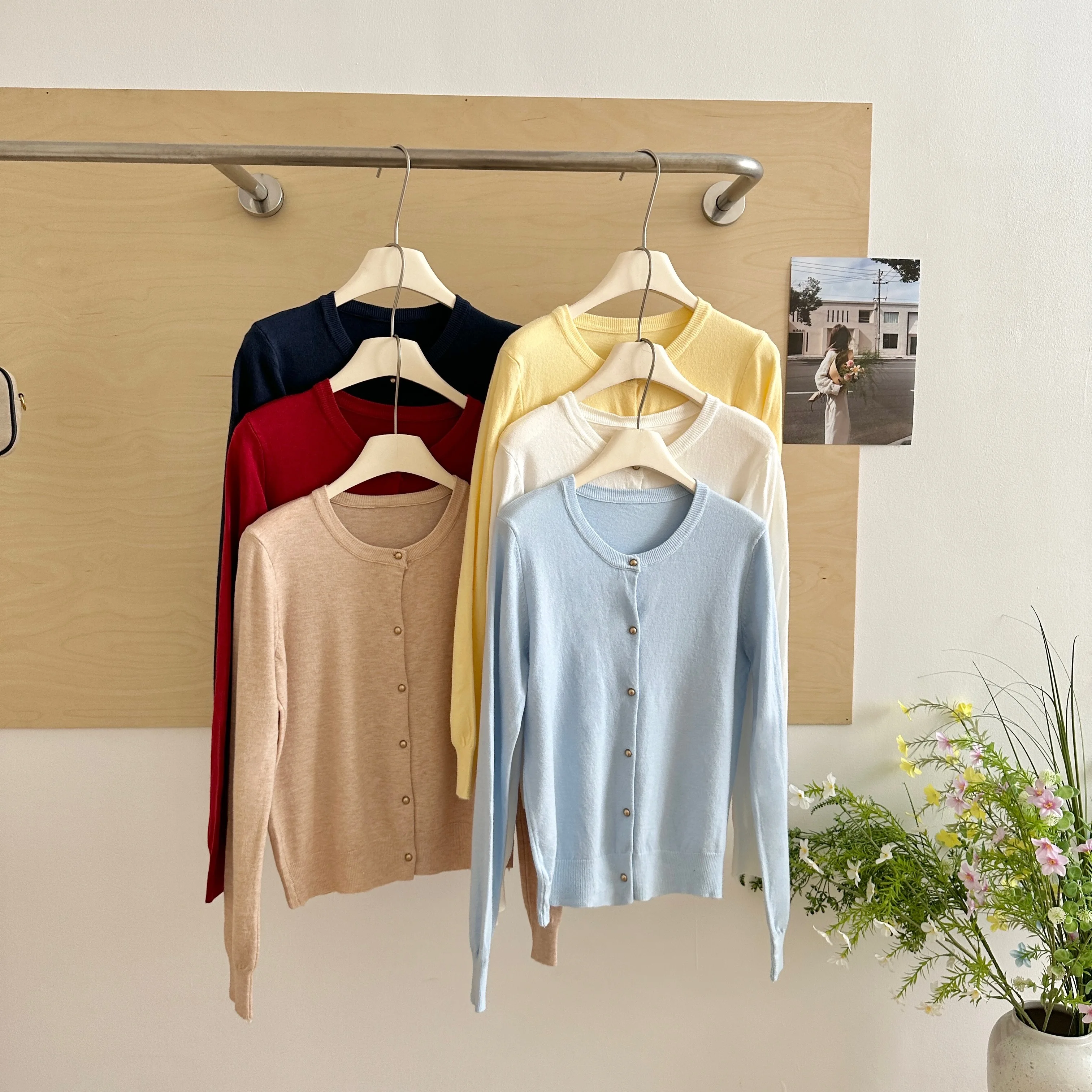 2026 Autunno Inverno delle Donne A Maniche Lunghe Cardigan Lavorato A Maglia Maglieria Allentato Comodo Maglione Caldo di Modo O-Collo di Colore Solido Magliette E Camicette