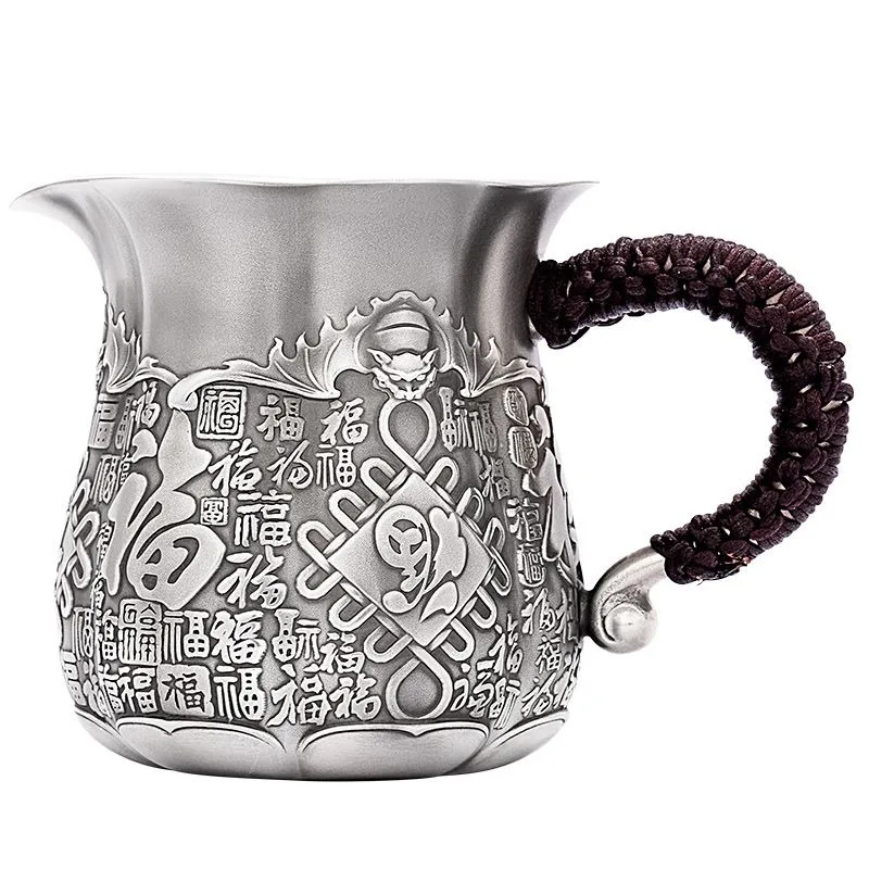 Sterling silver fair cup handmade 999 sterling silver tea set fair cup