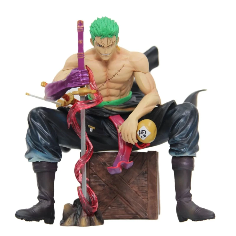 

Фигурка аниме-персонажа Зоро из One Piece: статуэтка Ророноа Зоро с 2 головами, ПВХ-статуя, коллекционная модель для декора комнаты, игрушка, подарок