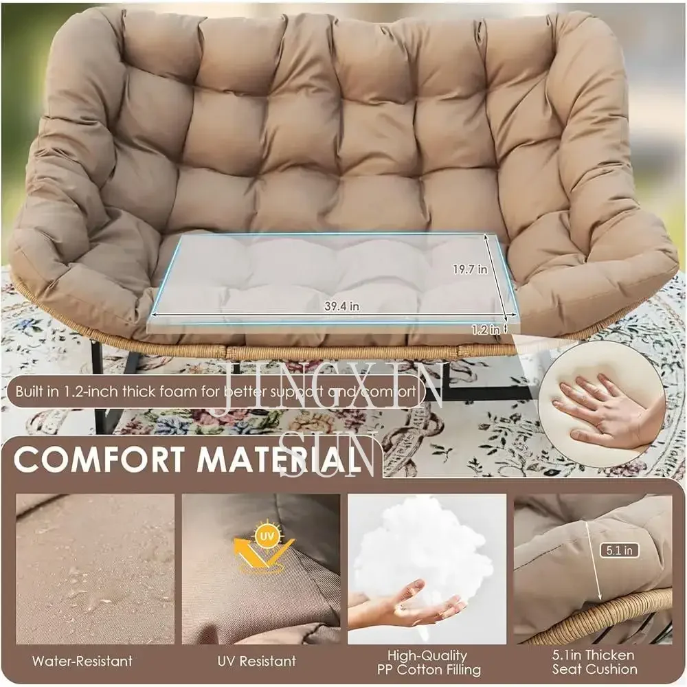 Double Papasan Rocking Chair 6