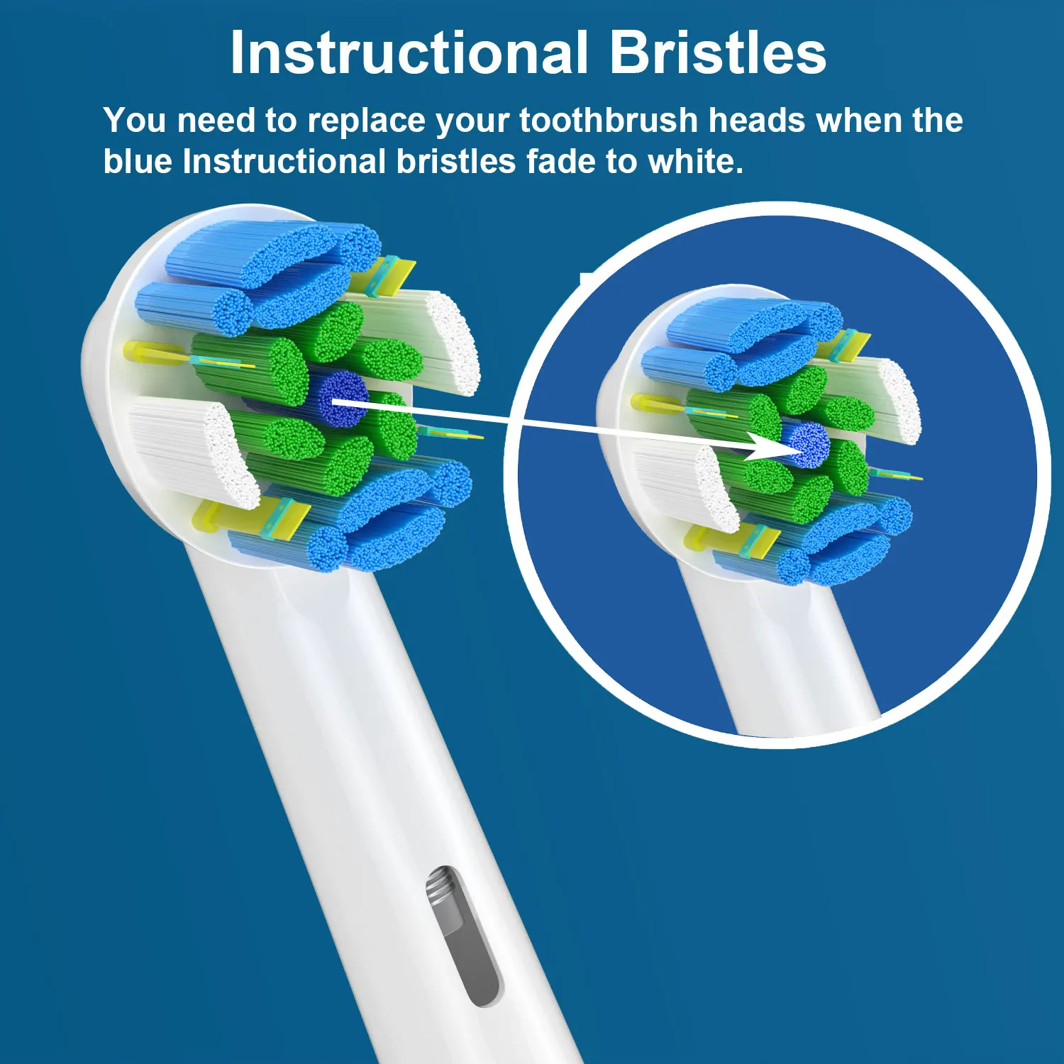 Replacement Brush Heads for Oral B Compatible Electric Toothbrush Heads, Including 4 Precision, 4 Floss, 4 Cross and 4 Whitening