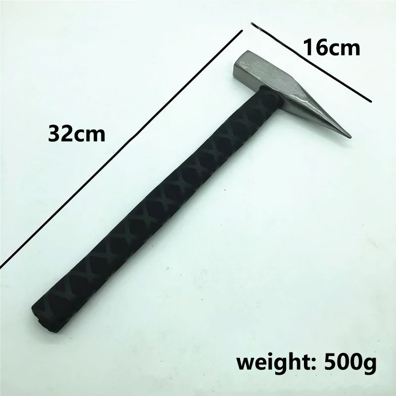 Outdoor Portable EDC Multifunctional Anti Slip Welding Safety Hammer, Short Pickaxe, Car Mounted Emergency Window Breaking Tool