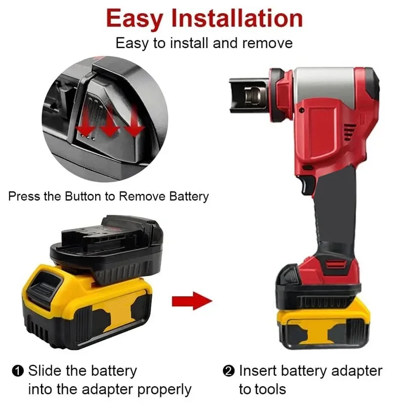 DW18ML Adapter for Dewalt 20V 18V Li-ion Battery DCB182 DCB205 Converted To for Milwaukee 18V Lithium Battery Power Tool Use