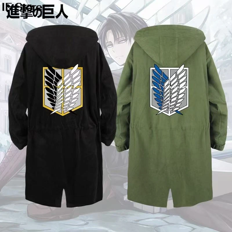 Anime ataque em titã trincheira impressão blusão masculino e feminino casual de alta qualidade longo blusão harajuku y2k hoodie