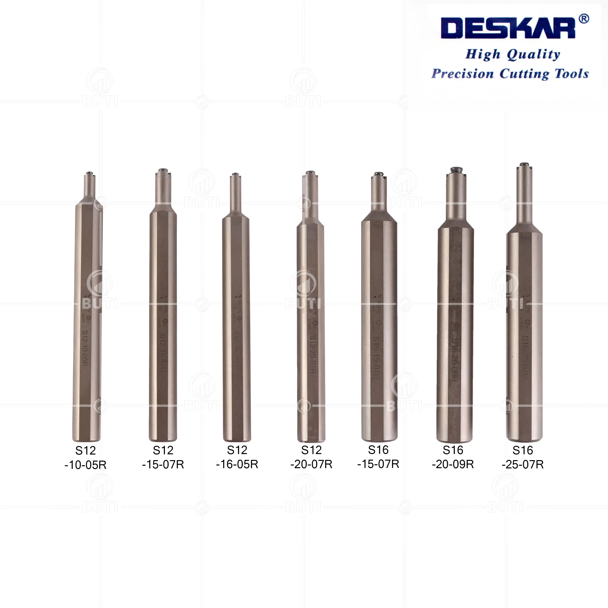 DESKAR 100% Original Internal Hole Slot Knife Comma Cutter Bar S12-15-07R S16-20-09R Lathe Tools S12 S16 Series Slotting Holder