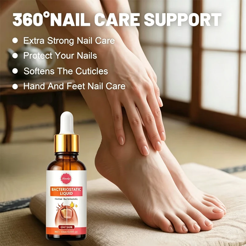 Plant Nail Oil Moisturizing Cuticle Conditioner Nourish Dry Brittle Nails Shiny Healthy