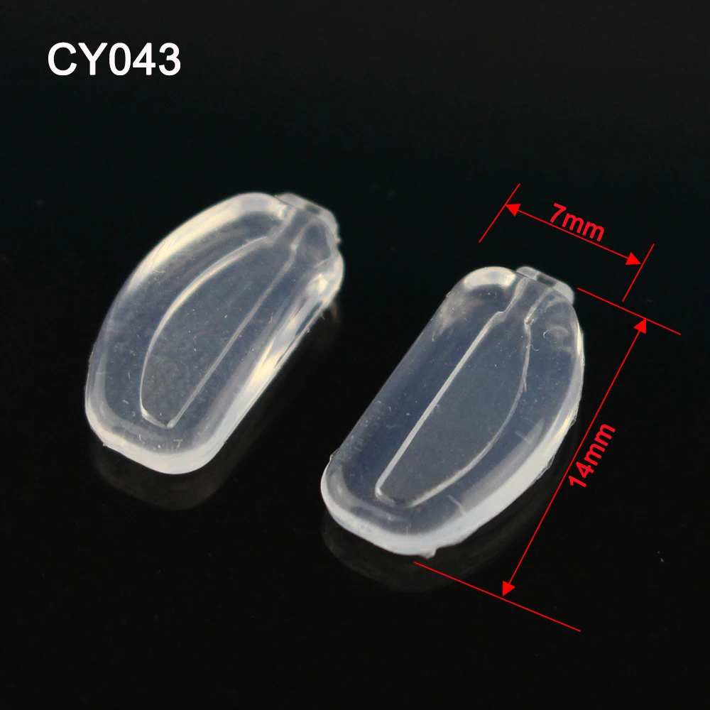 20pcs 2022 New Silicone Glasses Eyeglasses Nose Pads Optical Frame Repair Accessory Part Push In Insert Type Free Shipping