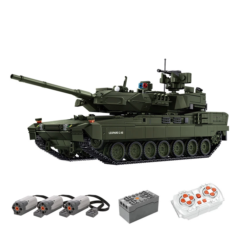 

IN STOCK MOC Military German Leopard 2A8 Main Battle Tank Building Blocks Bricks Assembling Toys for Children Birthday Gift Set