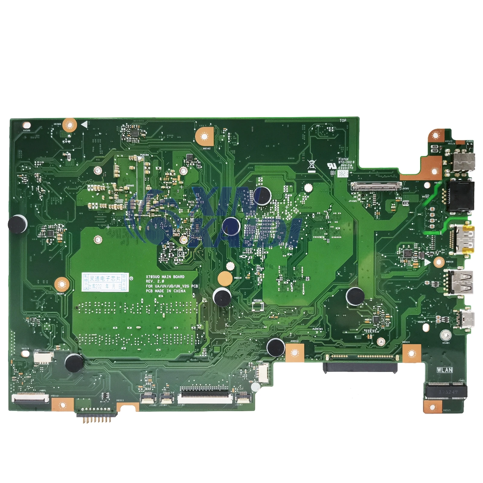 Imagem -05 - Placa-mãe do Portátil X705uq Mainboard X705ub X705un X705ubp X705uq X705ua X705unr 4415 i3 i5 i7 7th 8th Gen 100 Teste