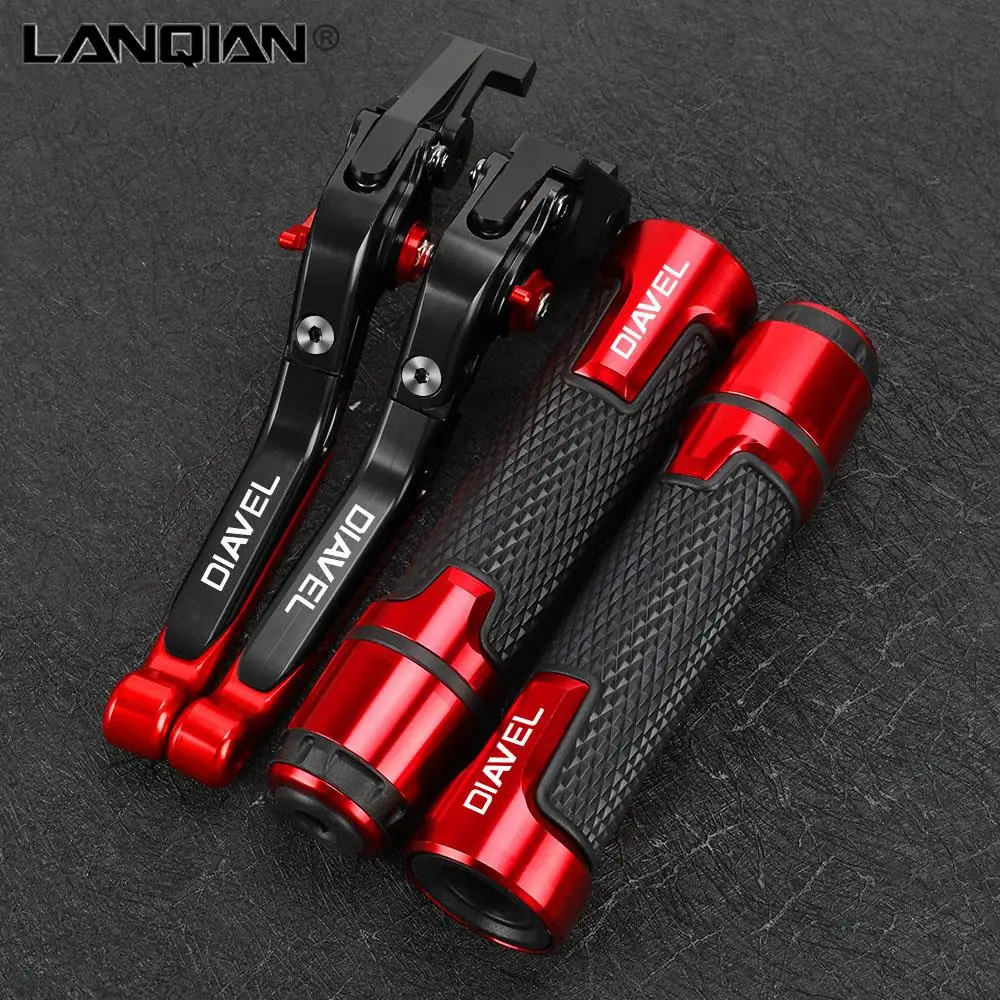 

Motorcycle Accessories FOR DUCATI DIAVEL CARBON 2011-2015 2014 Brake Clutch Levers Handbrake Handlebar Grip Handle Hand Grips