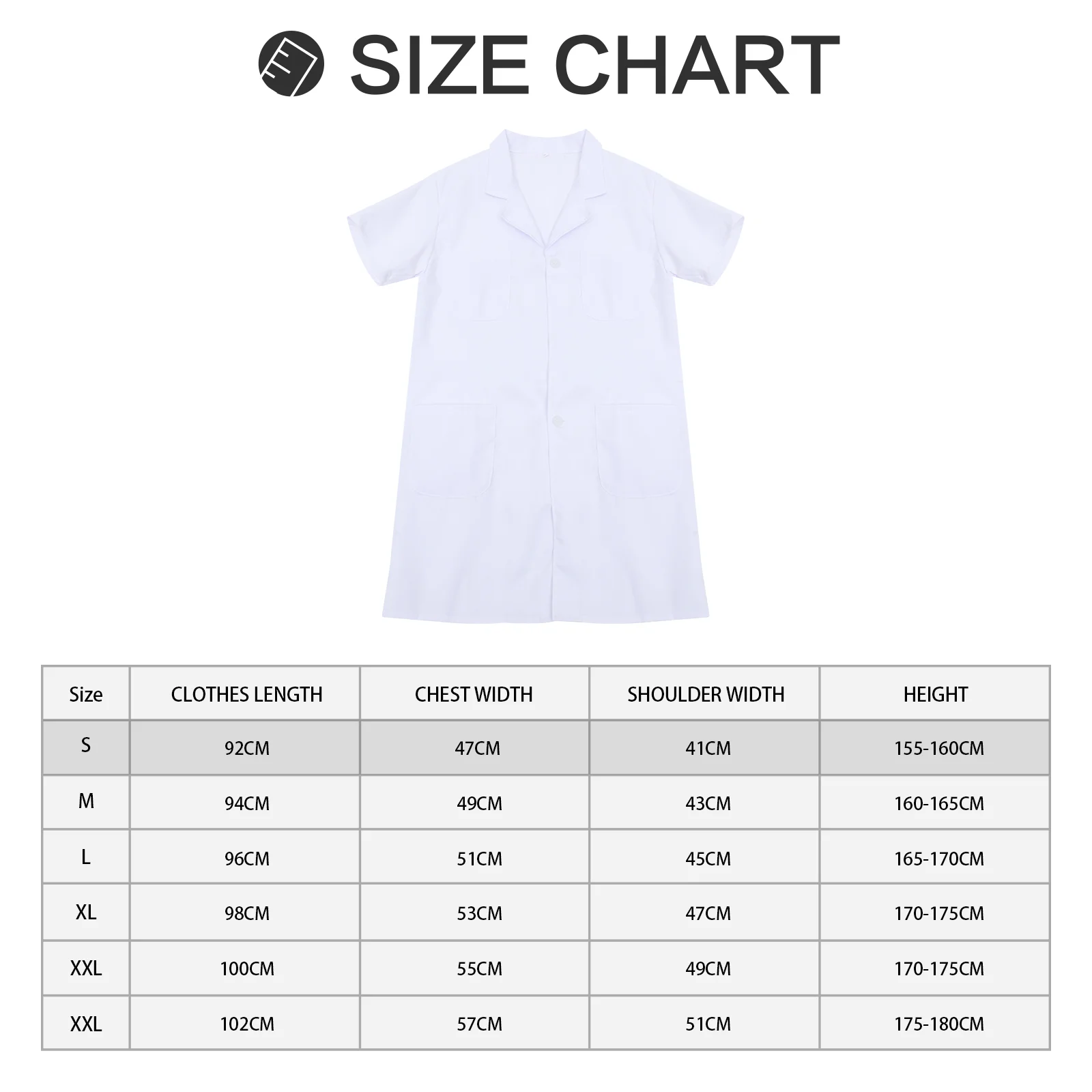 Nurse Dress Women's Overalls Short Sleeve Uniform Clothes White Lab Coat Frosted