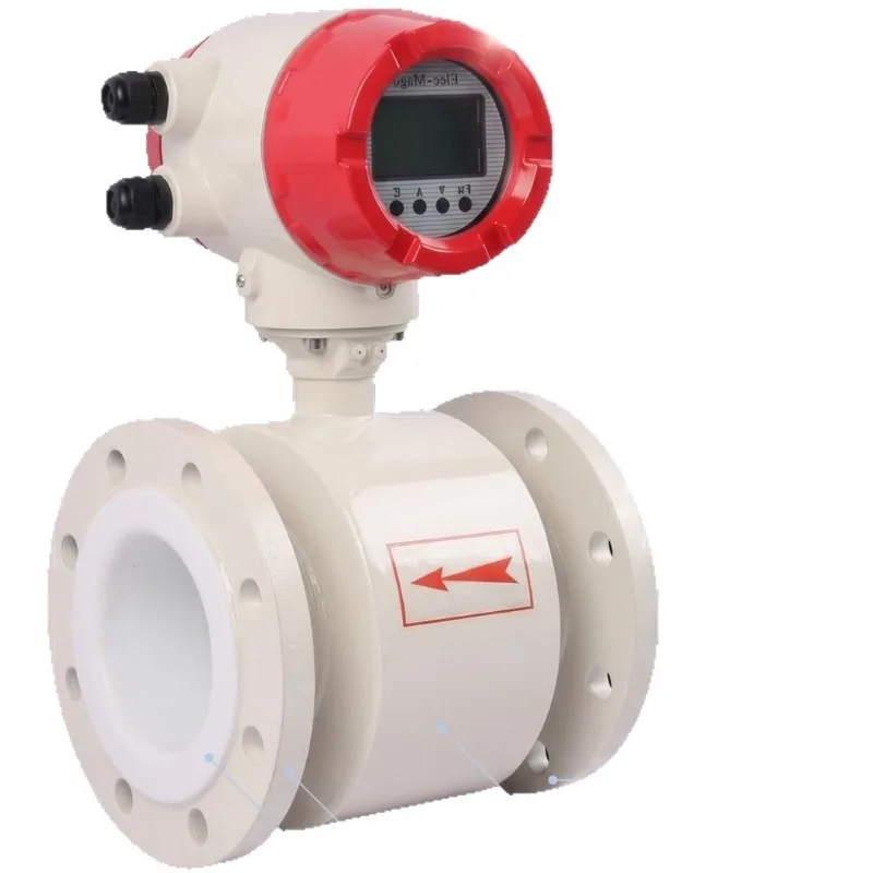 Mud Pulp Electromagnetic Flowmeter Pipeline Sewage Slurry Type Intelligent Pulp Coal Water Slurry Flow