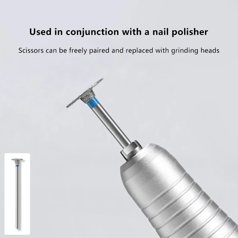Nagel Bohrer Bits Elektrische Schleifen Kopf T Form Emery Peeling Entfernen Abgestorbene Haut Sauber Für Gel Nagellack Maniküre Cutter
