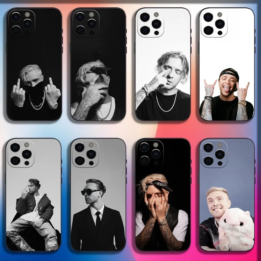 

Rapper E-Egor Kreed EK Phone Case For iPhone 16,15,14,13,12,11,Pro,X,XS,Max,XR,Plus,Mini Soft Black Cover