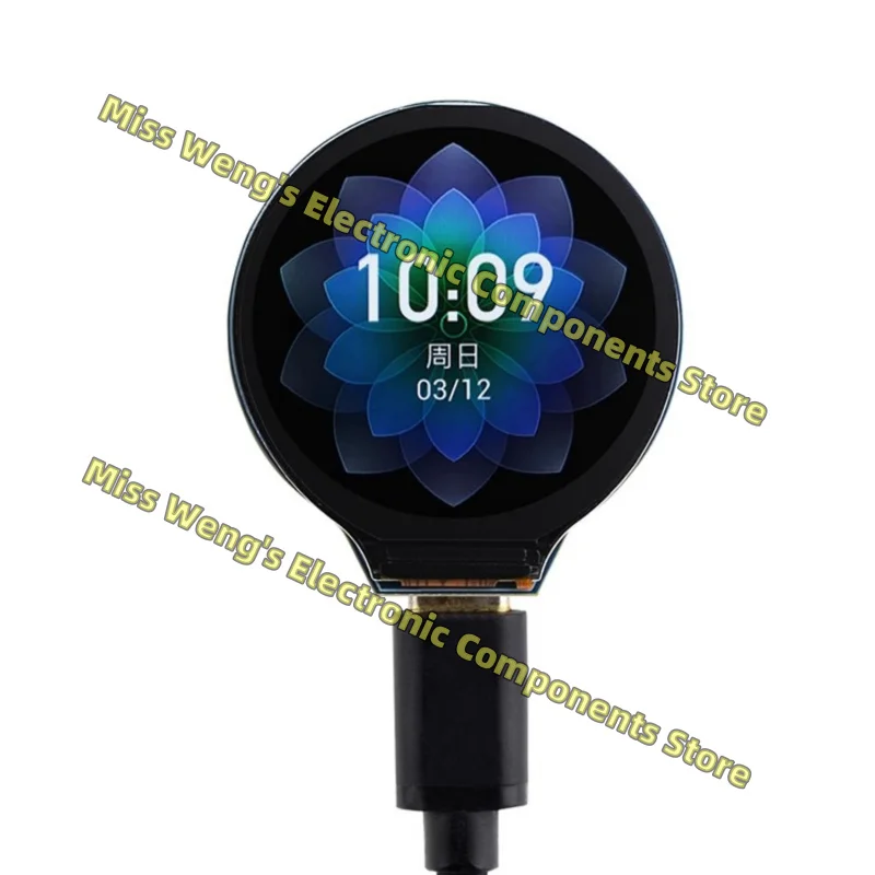 ESP32-S3 Ontwikkelbord 1.28 Inch Ips Ronde Display Wifi/Bluetooth Gc9a01 Chip ESP32-S3-LCD-1.28