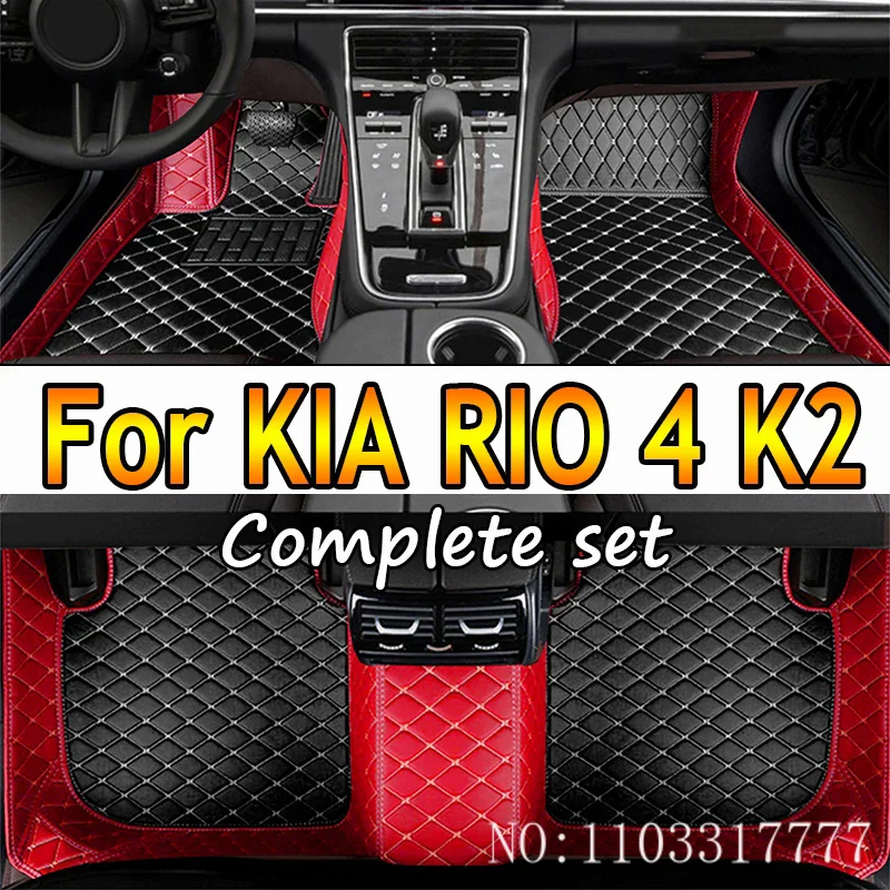 

Car Floor Mats For KIA RIO 4 K2 X-Line 2022 2021 2020 2019 2018 2017 Carpets Custom Auto Interior Accessories Covers Decor Rugs