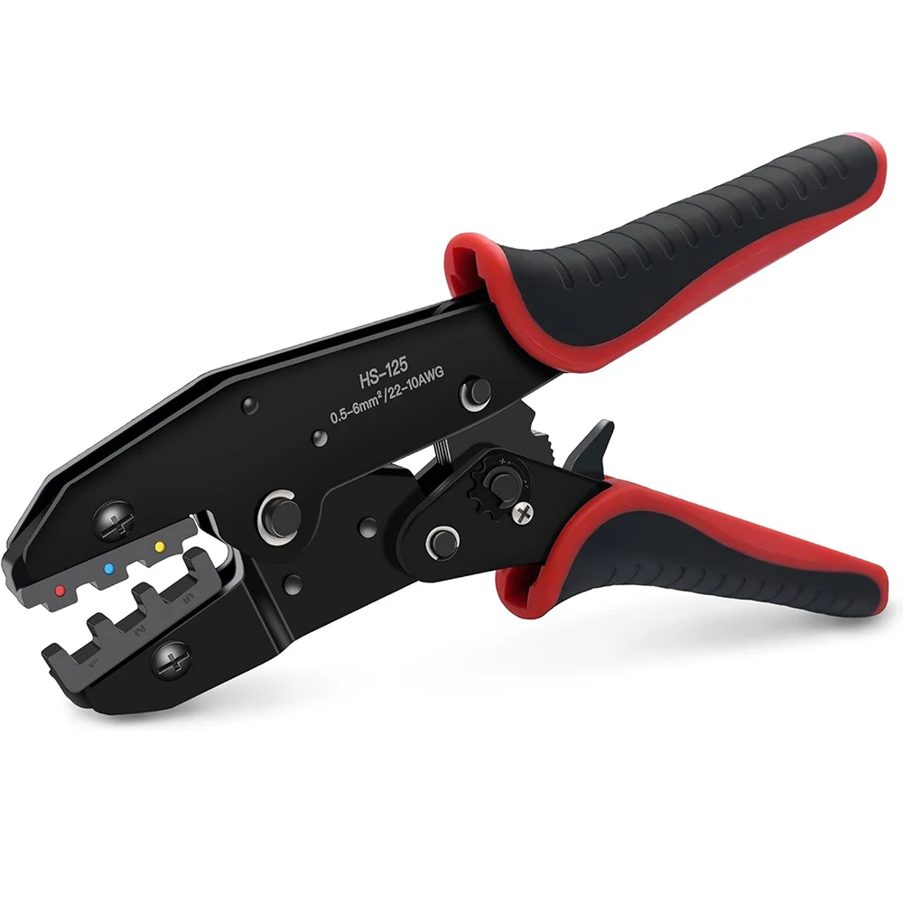 Crimping Tool for Heat Shrink Connectors, Ratcheting Wire Crimper Tool, Crimping Pliers for Insulated Electrical Connectors