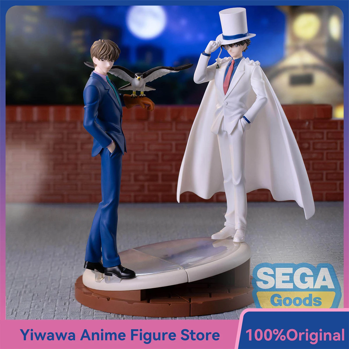

Newest SEGA Detective Conan Hakuba Saguru Phantom Thief Kid Anime Figure Xross Link Series Collectible Model Toys Original Doll