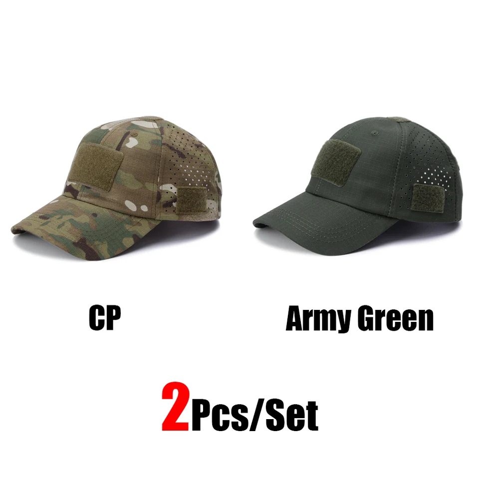1/2pcs New Men Camouflage Baseball Cap Breathable Sunscreen Hat Outdoor Sports Hunting Hiking Camping Beach Fishing Sun Hat, image 29