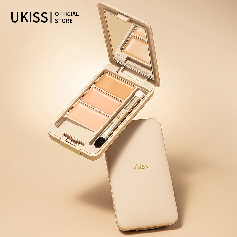 UKISS 3 In 1 Full Coverage Multi Uses Concealer is Long-Lasting Lightweight Waterproof Oil-control Face Foundation Cream Makeup