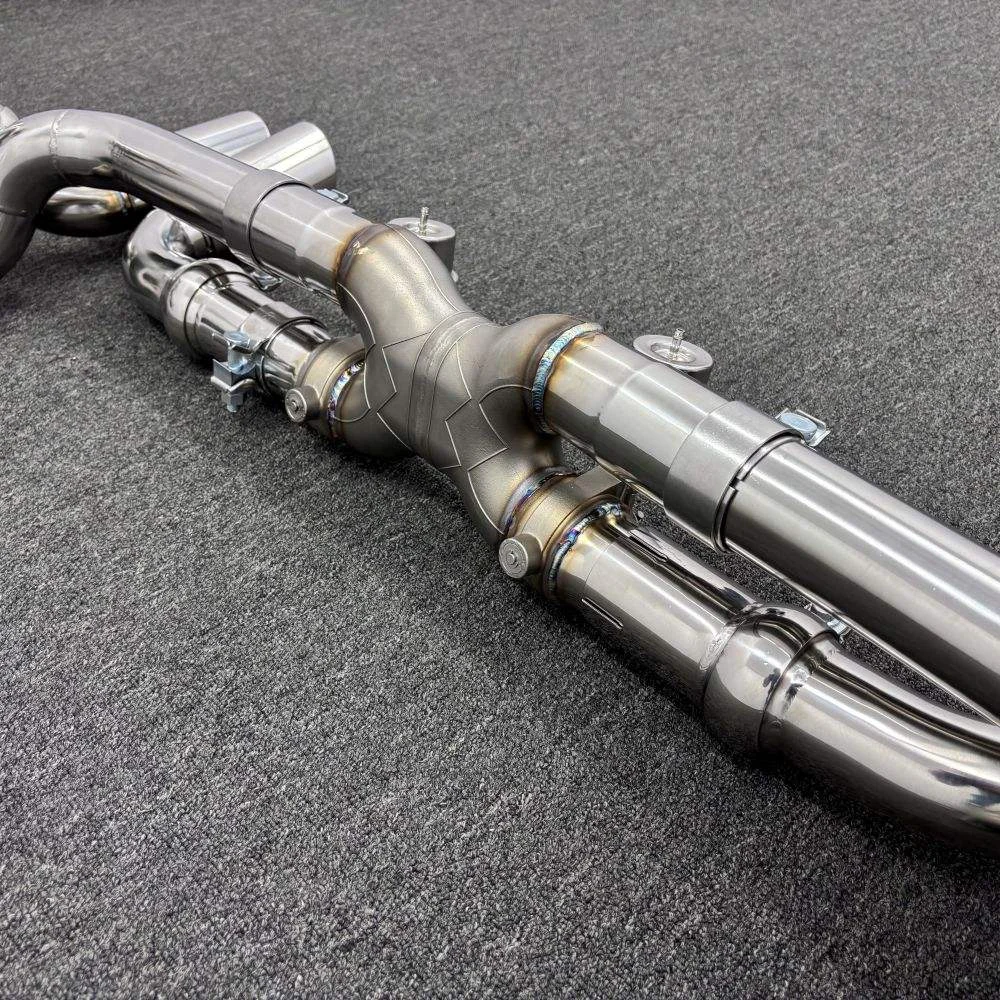 Catback-Auspuff für Porsche 911 (997.1/997.2) 3.8 Carrera 2004-2012 Hochleistungs-Auspuffrohr aus 304 Edelstahl mit Schalldämpfer – Detail 13