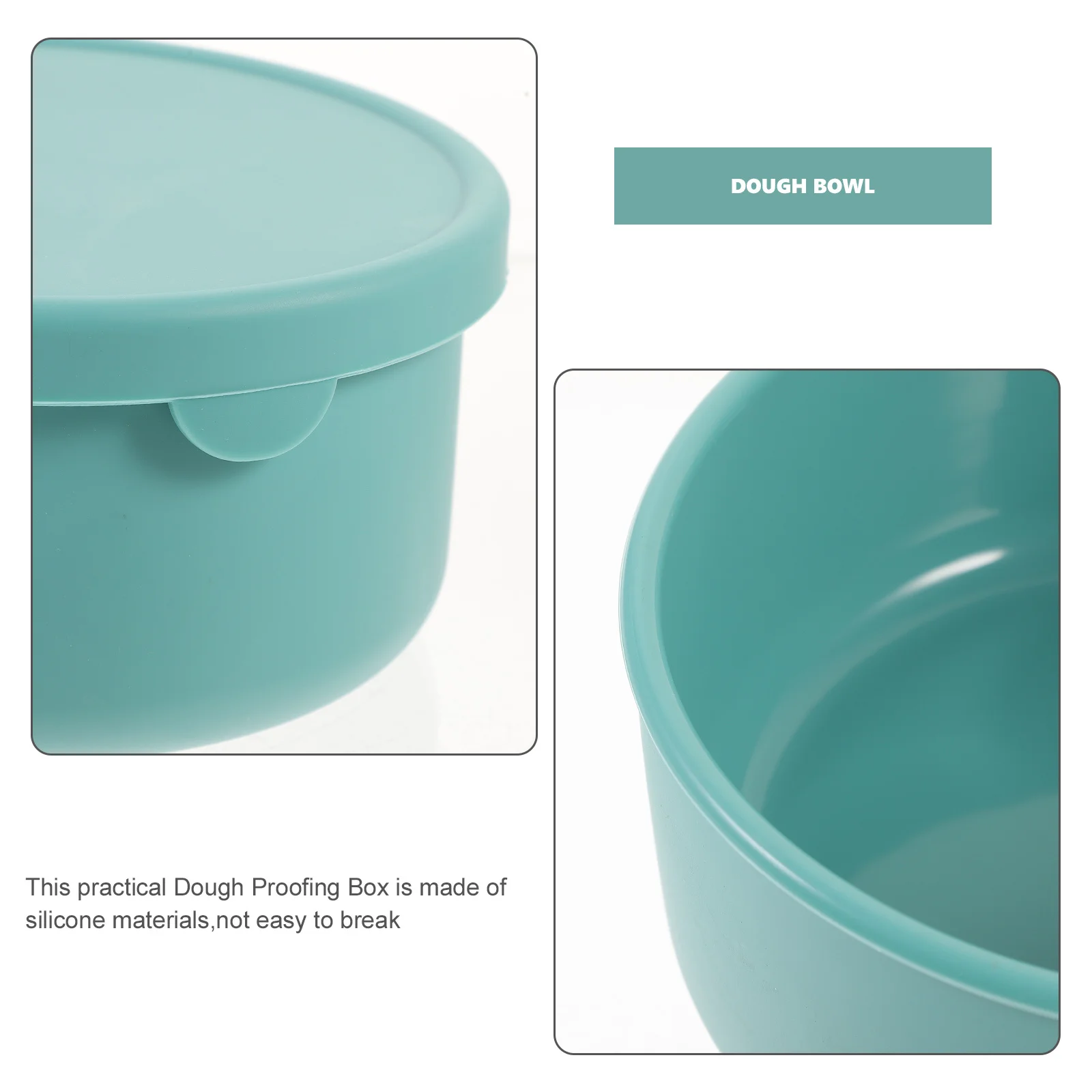 

Compact Silicone Dough Proofing Box Reusable Leak-Proof Design for Pizza Dough Proofing Bowl Portable Kitchen Baking Accessory