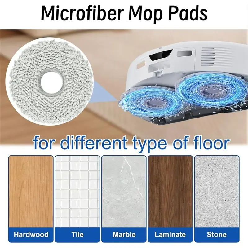 A40Z-Replacement Parts For Roborock Qrevo Curv Robot Vacuum Cleaner Main Side Brush HEPA Filters Mop Pads Dust Bags