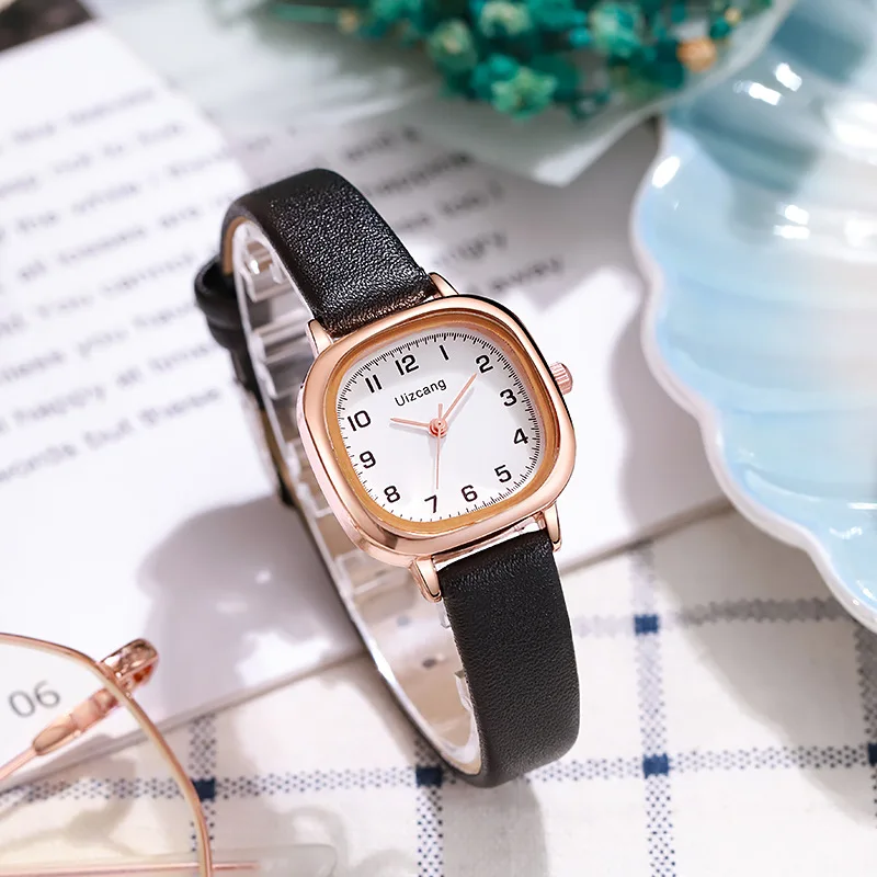 Women's Watch Special Interest Light LuxuryinsGood-looking Student Minimalist Beautiful Square Small Exquisite Retro Mori Style