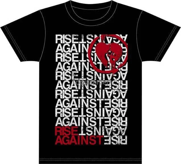 

Футболка с надписью Rise Against, много логотипов, женская футболка, абсолютно новая, Xl, Официальная футболка