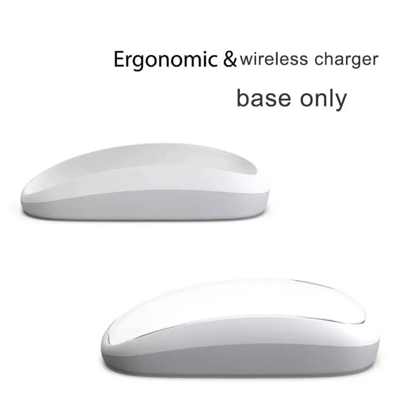 AA58 Mouse Dock for Apple Magic Mouse 2 Charging Dock Ergonomic Wireless Charging Pad Housing Increased Height-A