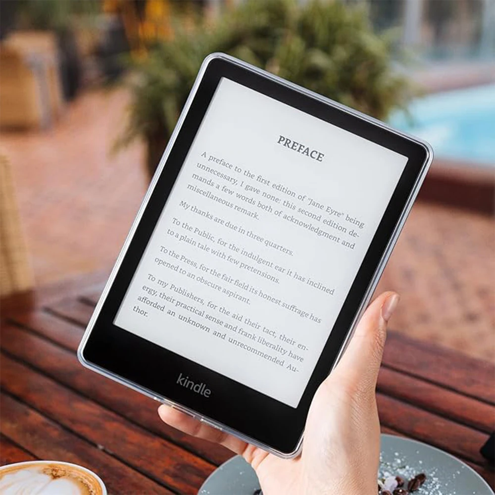 Clear TPU Case For Kindle Paperwhite 2024 (12th Generation) 7-in For Kindle Colorsoft Signature Edition 7'' Soft Back Cover