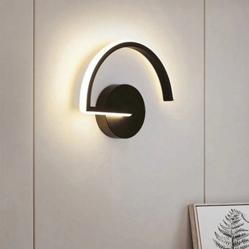 Nordic Creative Wall Light Simple Personality Aisle Bedroom Head Wall Lamp Led Lamp For Bedside Background Wall Living Room