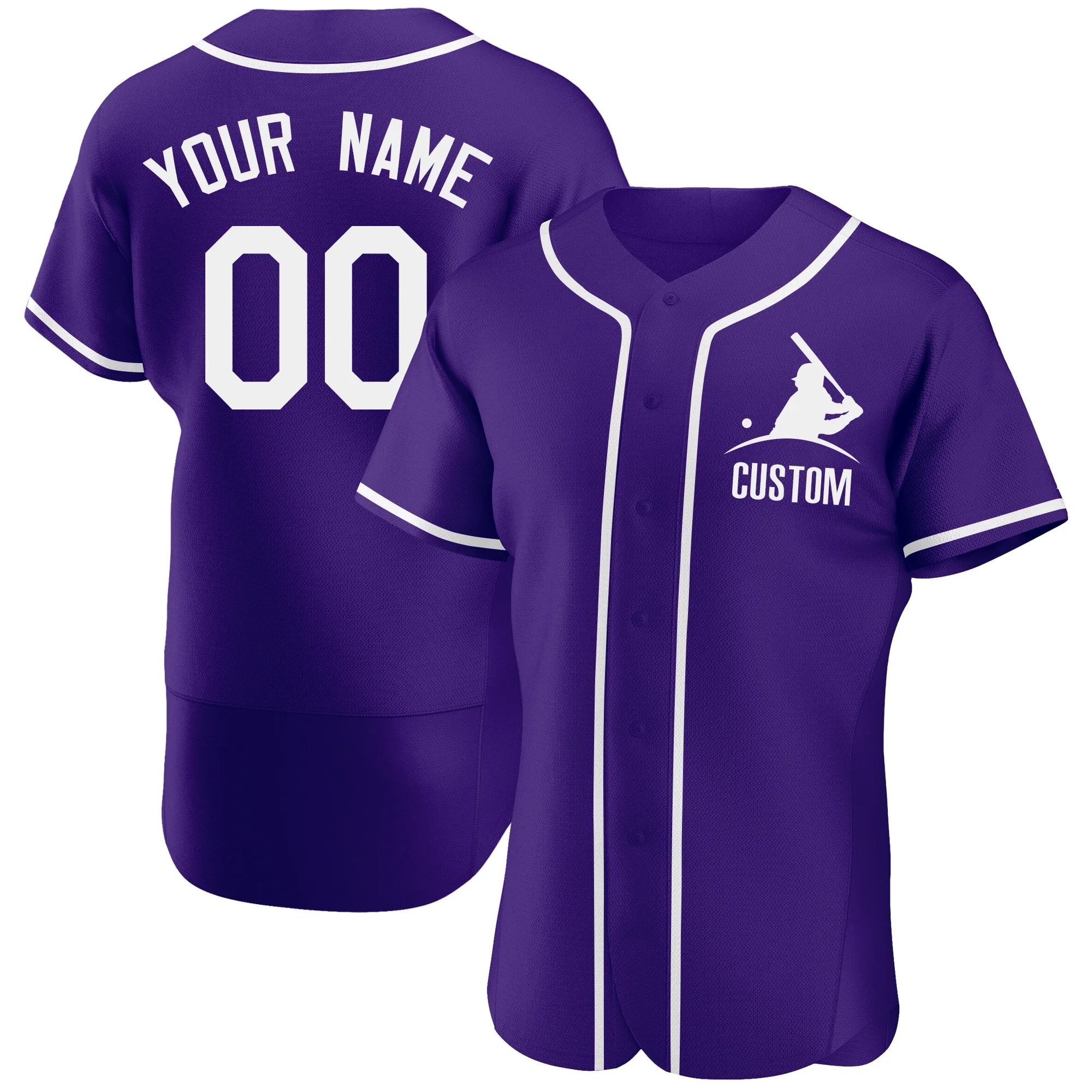 Custom Baseball Jersey Wholesale Printed Tee Shirts Full Sublimation Name/Numbers for Men/Kids Outdoors/Indoors Big size