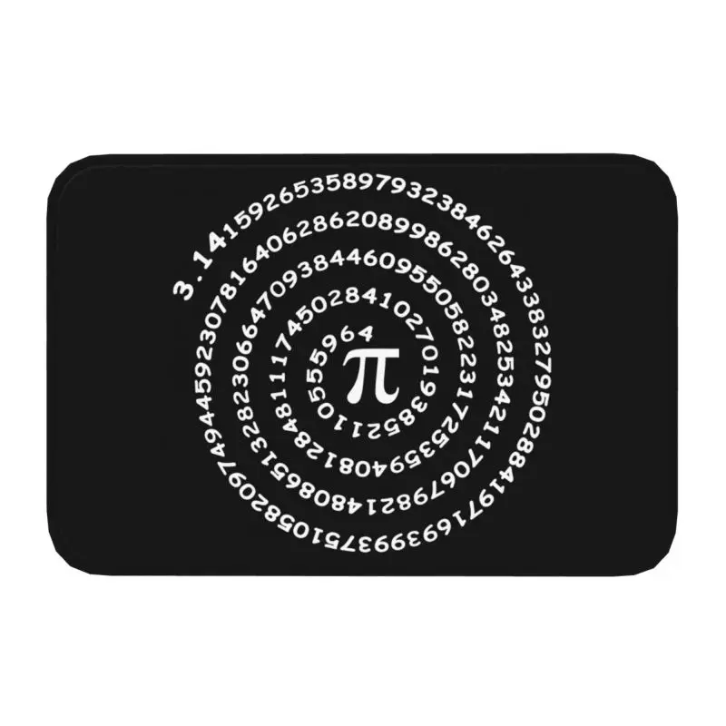 Fashion Pi Number Pattern Floor Door Mats Anti-Slip Indoor Geek Math Science Doormat Bedroom Balcony Entrance Rug Carpet Footpad