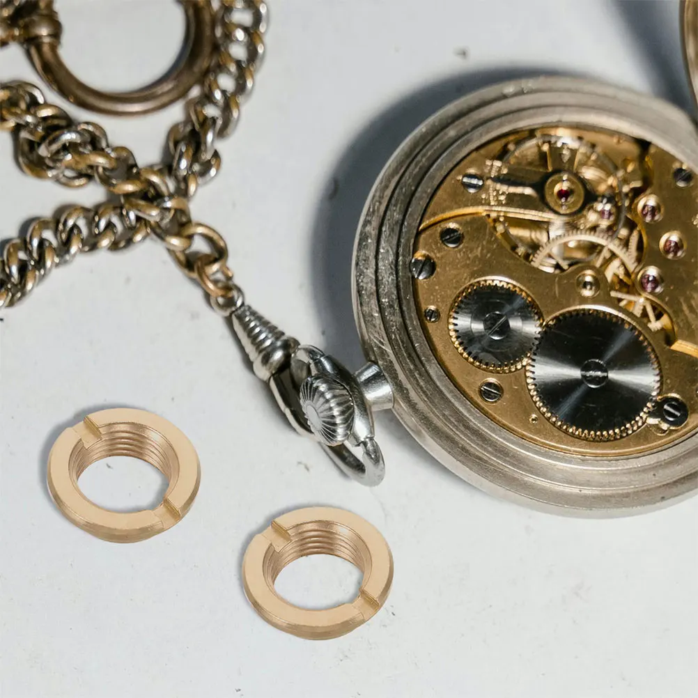 

12Pcs Quartz Clock Replacement Nuts Countersunk Round Head DIY Repair Movement Parts Silent Clock Mechanism Accessories