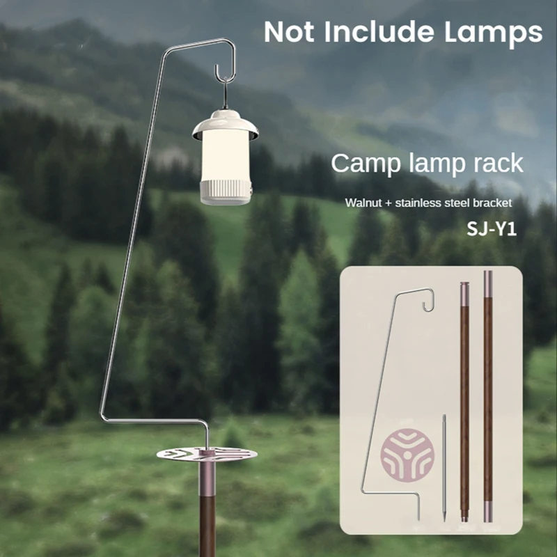 

Outdoor Camping Lamp Pole Camping Light Stand Portable Storage Light Bracket Foldable Light Stand