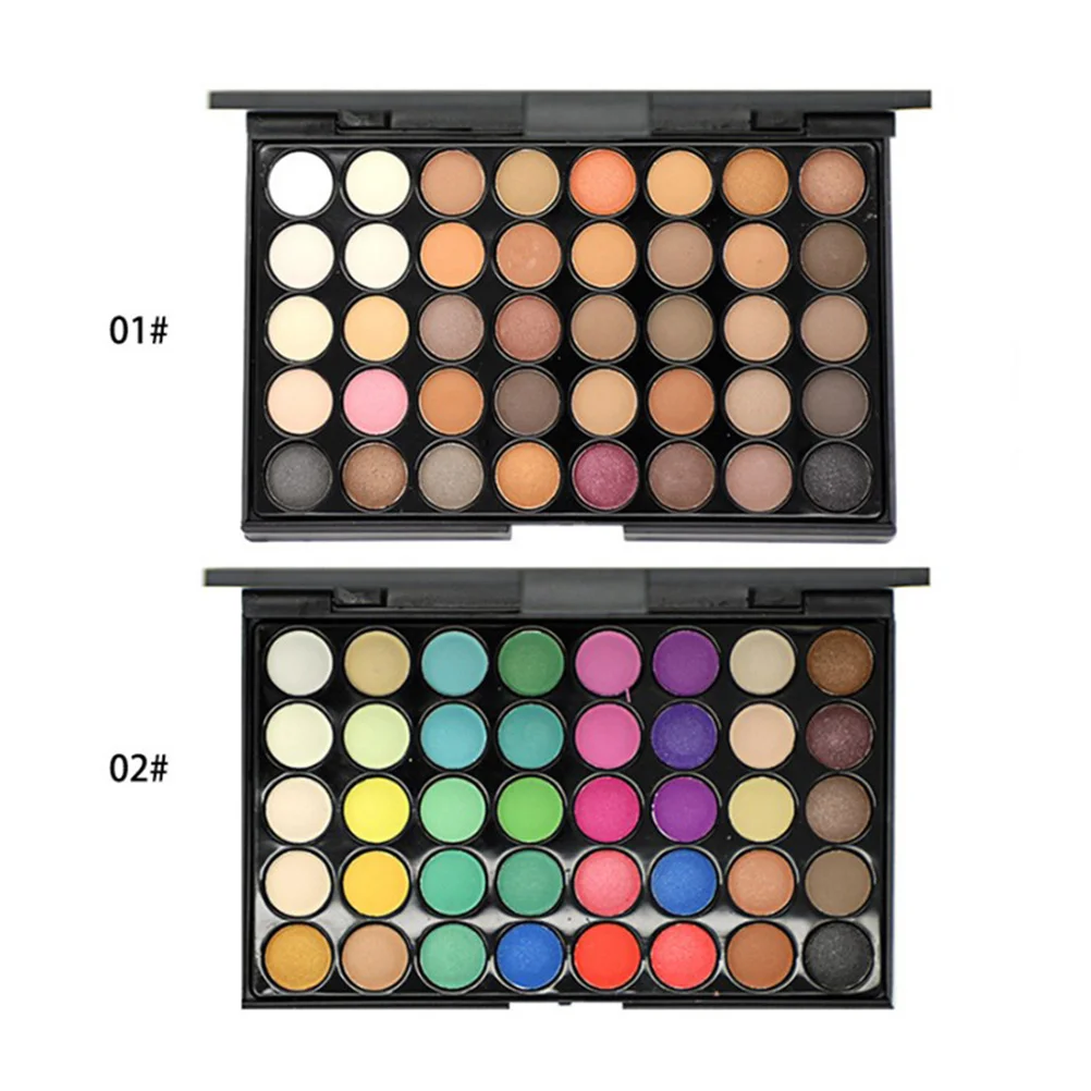 Lidschatten-Palette, hochpigmentiertes, mattschimmerndes Make-up für tägliche rauchige Augen, Lidschatten-Palette mit langem Finish