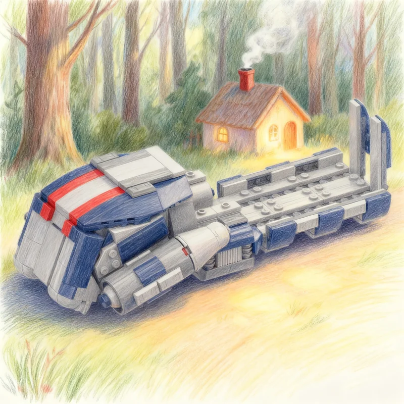 318pcs MOC Star Battle MRT Multi Resource Transport Model Bouwstenen Constructie Speelgoed Kerstcadeau Idee Baksteen Kinderen