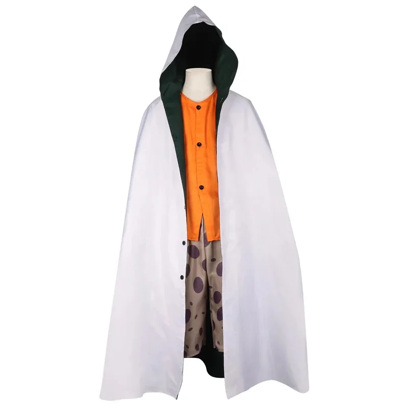 

25COSAnime Silvers Rayleigh Cosplay Costume Uniform Shirt Hooded Cloak Halloween Outfits Full Set