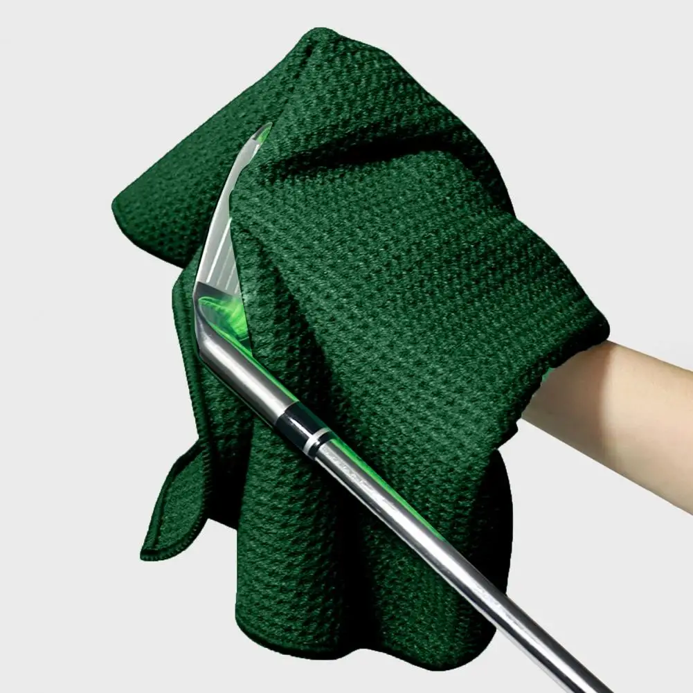Microfiber Golf Towel with Carabiner Quick Absorbent Sports Towel Magnetic Golf Club Ball Cleaning Cloth Golf Accessories