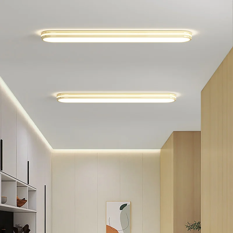 Rectangular Modern Led Ceiling Lamp Simple Aisle Ceiling Light For Bedroom Dining Room Corridor Creative Balcony Indoor Lighting