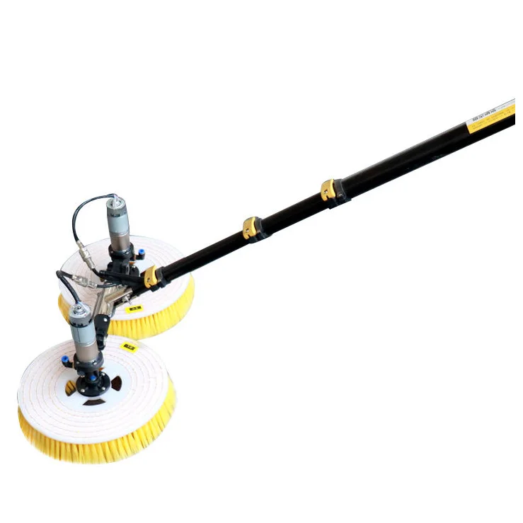 Window Cleaner Special Roof Water Brush Double Head Automatic electric Solar Panel Cleaning brush with Lithium Battery