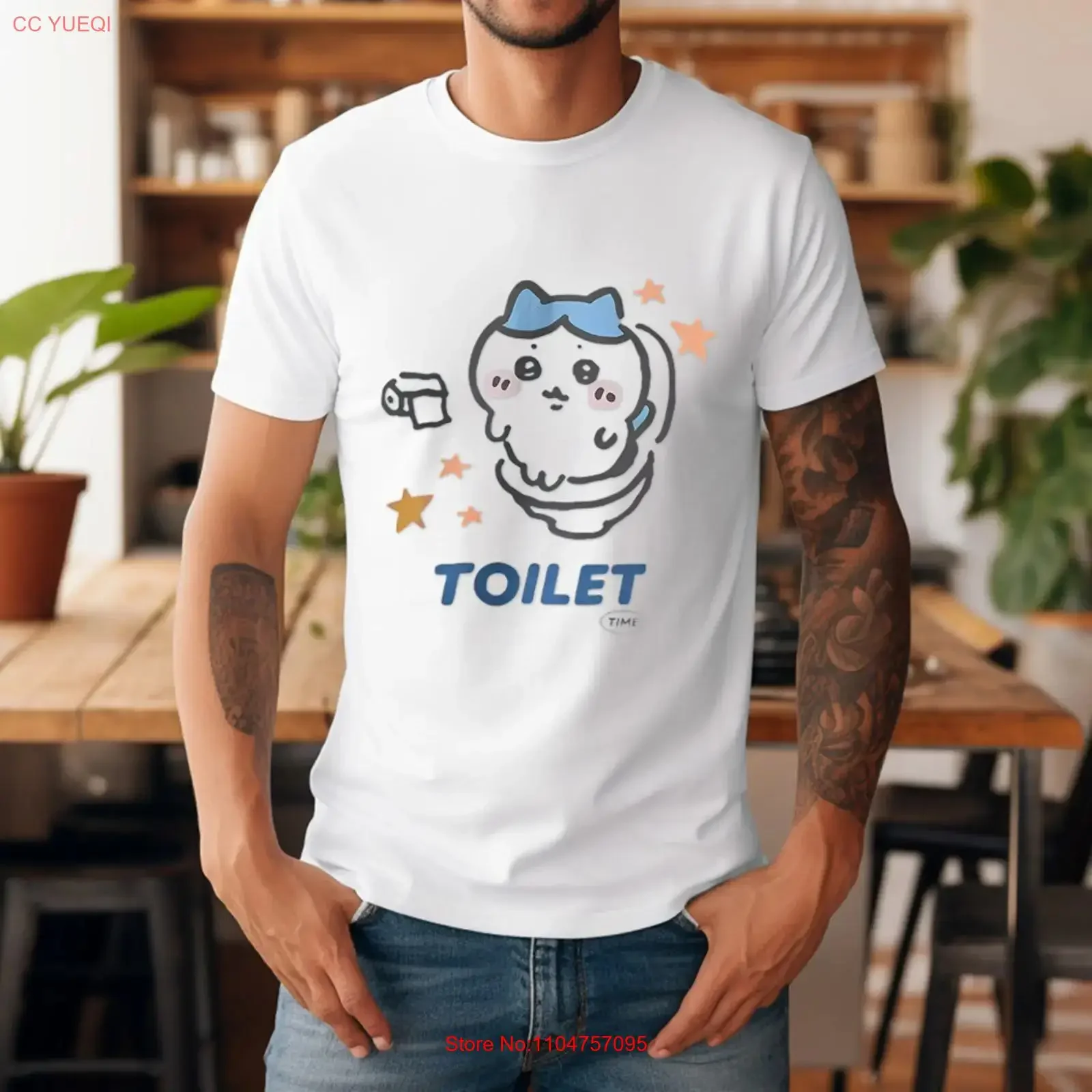 Funny Toilet Meme Cat T Shirt vintage Washed graphic Top For Everyday Wear Comfortable designer clothes Versatile Stylish homme